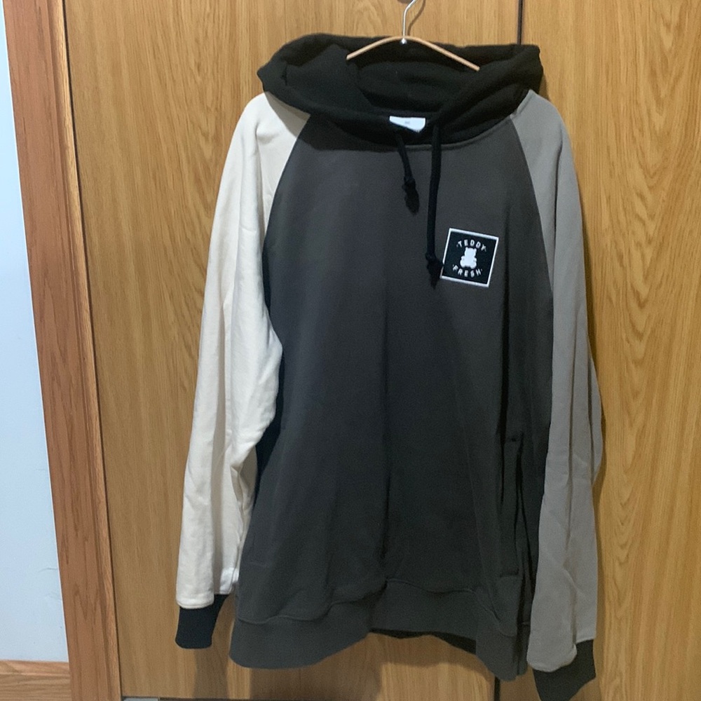 XXL Teddy Fresh Colorblock Hoodie